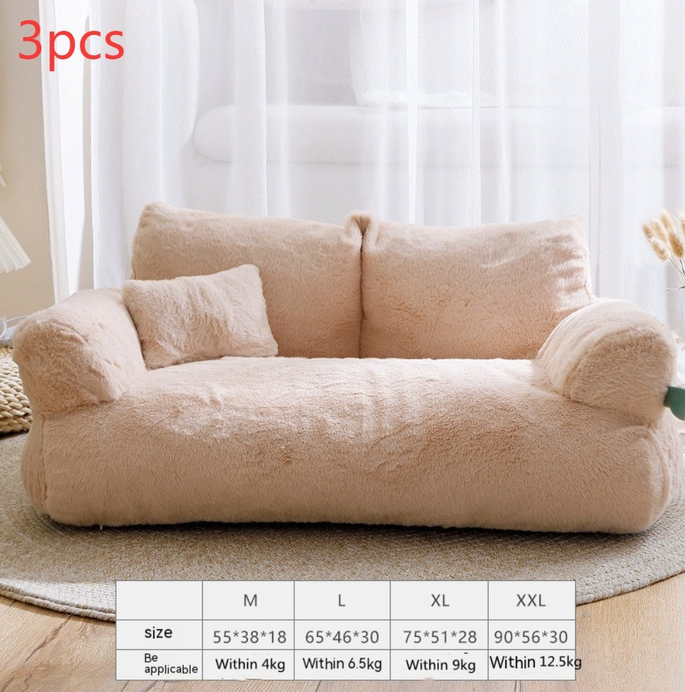 Flannel Warm Cat Sofa Bed
