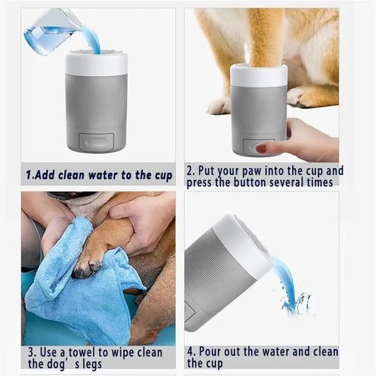 Pet Foot Washing Cup Dog Out Cleaning And Grooming Paw Washing Artifact Automatic Foot Washing And Foot Bath Cup Tool