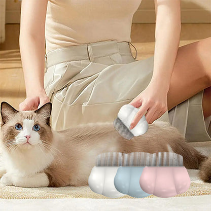 Pet Grooming Comb – Anti-Slip Flea & Shedding Brush for Dogs, Cats & Small Pets