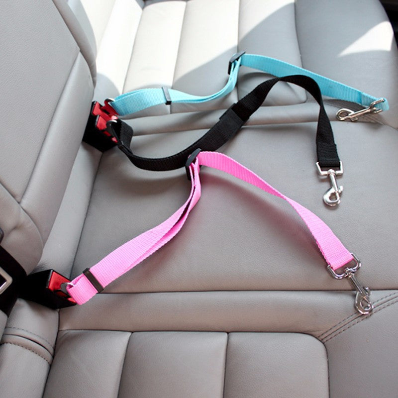 Retractable Dog Car Safety Belt – Adjustable Pet Seat Belt for Safe Travel