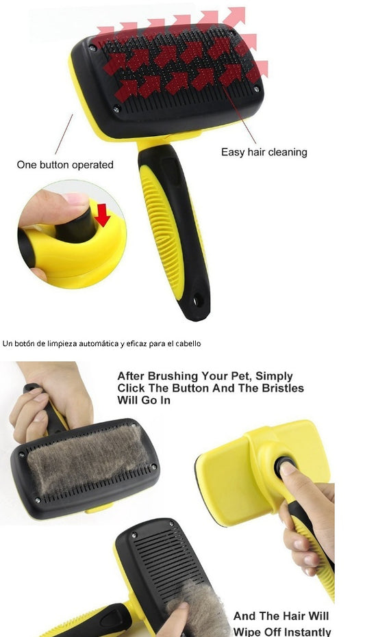 Automatic Retractable Pet Comb