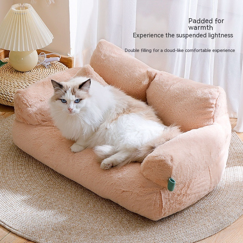 Flannel Warm Cat Sofa Bed