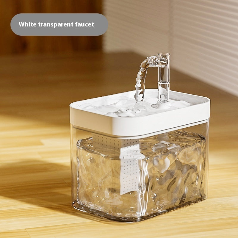 Cat Water Fountain Automatic Circulation Flow Water Fountain Kitten Drinking Water Apparatus