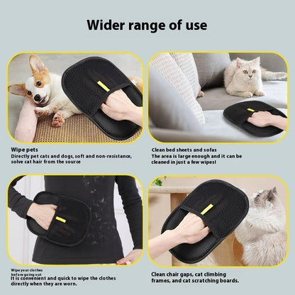 Pet Hair Remover Glove – Gentle Deshedding & Grooming Mitt for Dogs, Cats & Small Pets