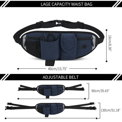 Dog Walking Waist Bag Elastic Rope