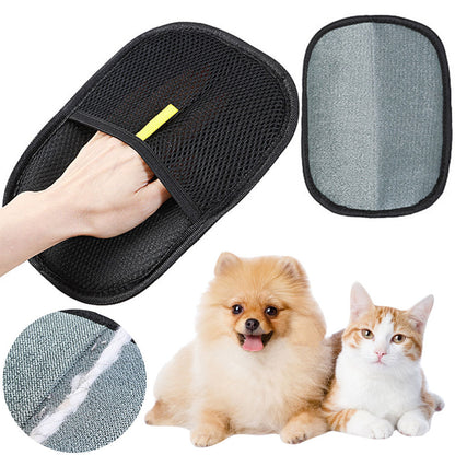 Pet Hair Remover Glove – Gentle Deshedding & Grooming Mitt for Dogs, Cats & Small Pets