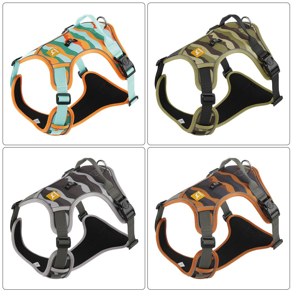 Reflective Dog Harness with Handheld Leash