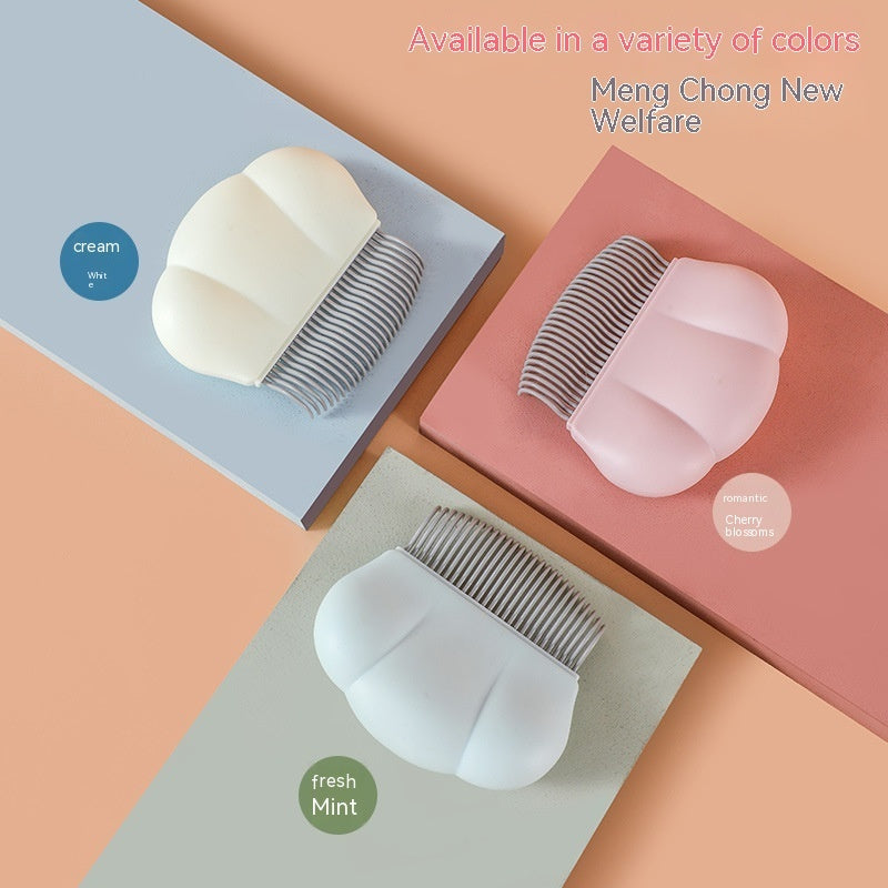 Pet Grooming Comb – Anti-Slip Flea & Shedding Brush for Dogs, Cats & Small Pets