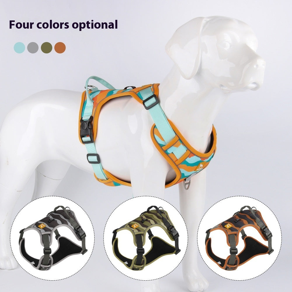 Reflective Dog Harness with Handheld Leash