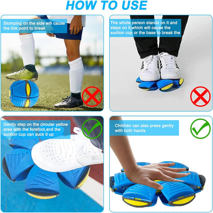 Pet Toy Flying Saucer Ball For Dogs 6 Lights Flying Saucer Ball  Outdoor Yard Dog Toys Magic Stomp Magic Ball Children Toy  Magic UFO Ball For Dogs Game